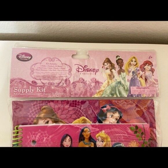 Disney Store Princess Supply Kit 11-Piece Stationary School Set NEW - Picture 2 of 7